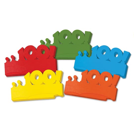 First 100 Days Paper Crowns, Pack of 25